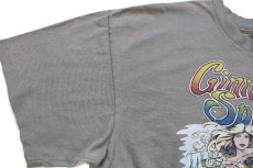 画像6: 90s USA製 Ginnie Springs マーメイド フィッシュ イラスト コットンTシャツ カスタム グリーングレー XL (6)