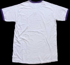 画像3: 90s USA製 WILLIAMS チョコチン コットン リンガーTシャツ 白×紫 XXL★特大 (3)