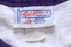 画像5: 90s USA製 WILLIAMS チョコチン コットン リンガーTシャツ 白×紫 XXL★特大 (5)