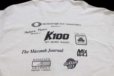 画像4: 00s USA製 S.O.S. 地球 ガンジャ アート 協賛 両面プリント オーガニックコットンTシャツ 生成り L (4)