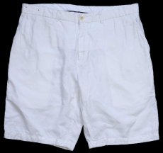 画像1: 00s ポロ ラルフローレン PRESTON FIT リネン×シルク×コットン ショートパンツ ホワイト W36★ショーツ (1)
