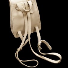 画像3: USA製 COACH オールド コーチ レザー リュックサック アイボリー★9960 (3)