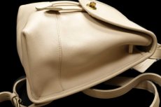 画像7: USA製 COACH オールド コーチ レザー リュックサック アイボリー★9960 (7)