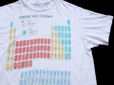 画像1: 90s USA製 Hanes PERIODIC TABLE Of The Elements コットンTシャツ 白 L (1)
