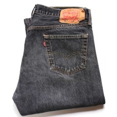 画像1: Levi'sリーバイス 501 ダメージ ブラック 先染め デニムパンツ W38★SDP4494 (1)