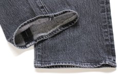 画像7: Levi'sリーバイス 501 ストレッチ 先染め ブラック デニムパンツ W38 L30★SDP4492 (7)