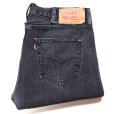 画像1: Levi'sリーバイス 501 ブラック デニムパンツ W38 L30★SDP4493 (1)