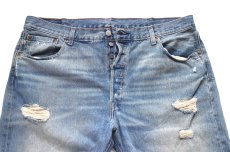 画像4: Levi'sリーバイス 501 ダメージ&USED加工 デニムパンツ W40 L30★SDP4469 (4)