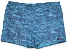 画像1: patagoniaパタゴニア BAGGIES LONGS 7INCH 総柄 ナイロン バギーズ ロング ショーツ WMTQ XXL★特大 ショートパンツ (1)