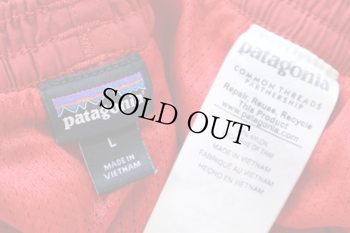画像5: patagoniaパタゴニア BAGGIES LONGS 7INCH ナイロン バギーズ ロング ショーツ レッド L★24 ショートパンツ (5)