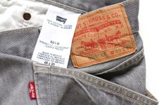 画像5: Levi'sリーバイス 501 先染め グレー デニムパンツ W46 L30★SDP4499 特大 (5)