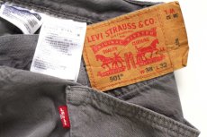 画像5: Levi'sリーバイス 501 後染め カラーデニムパンツ グレー フェード W38 L32★SDP4496 (5)