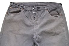 画像4: Levi'sリーバイス 501 後染め カラーデニムパンツ グレー フェード W38 L32★SDP4496 (4)