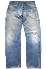 画像2: 00s Levi'sリーバイス 501 ペンキ飛び&ダメージ デニムパンツ ヒゲ W38★SDP4533 (2)