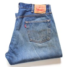 画像1: Levi'sリーバイス 501 ダメージ&汚れ デニムパンツ ヒゲ W38★SDP4524 (1)