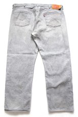 画像3: Levi'sリーバイス 501 ブリーチ 先染め グレー デニムパンツ W44 L32★SDP4498 特大 (3)