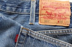画像6: 00s Levi'sリーバイス 501 ダメージ デニムパンツ ヒゲ W38 L30★SDP4522 (6)