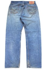 画像3: Levi'sリーバイス 501 ダメージ&汚れ デニムパンツ ヒゲ W38★SDP4519 (3)