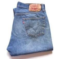 画像1: Levi'sリーバイス 501 ダメージ&汚れ デニムパンツ ヒゲ W38★SDP4519 (1)