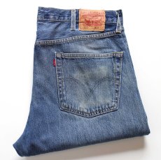 画像1: 00s Levi'sリーバイス 501 ダメージ デニムパンツ ヒゲ W38 L30★SDP4522 (1)