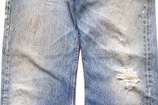 画像7: 00s Levi'sリーバイス 501 ペンキ飛び&ダメージ デニムパンツ ヒゲ W38★SDP4533 (7)