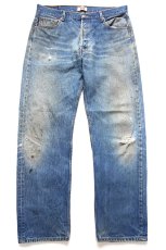 画像2: 00s Levi'sリーバイス 501 ダメージ&汚れ デニムパンツ ヒゲ W38★SDP4525 (2)