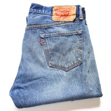 画像1: Levi'sリーバイス 501 ダメージ&汚れ デニムパンツ ヒゲ W38★SDP4523 (1)