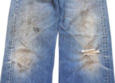 画像7: Levi'sリーバイス 501 ダメージ&汚れ デニムパンツ ヒゲ W38★SDP4519 (7)