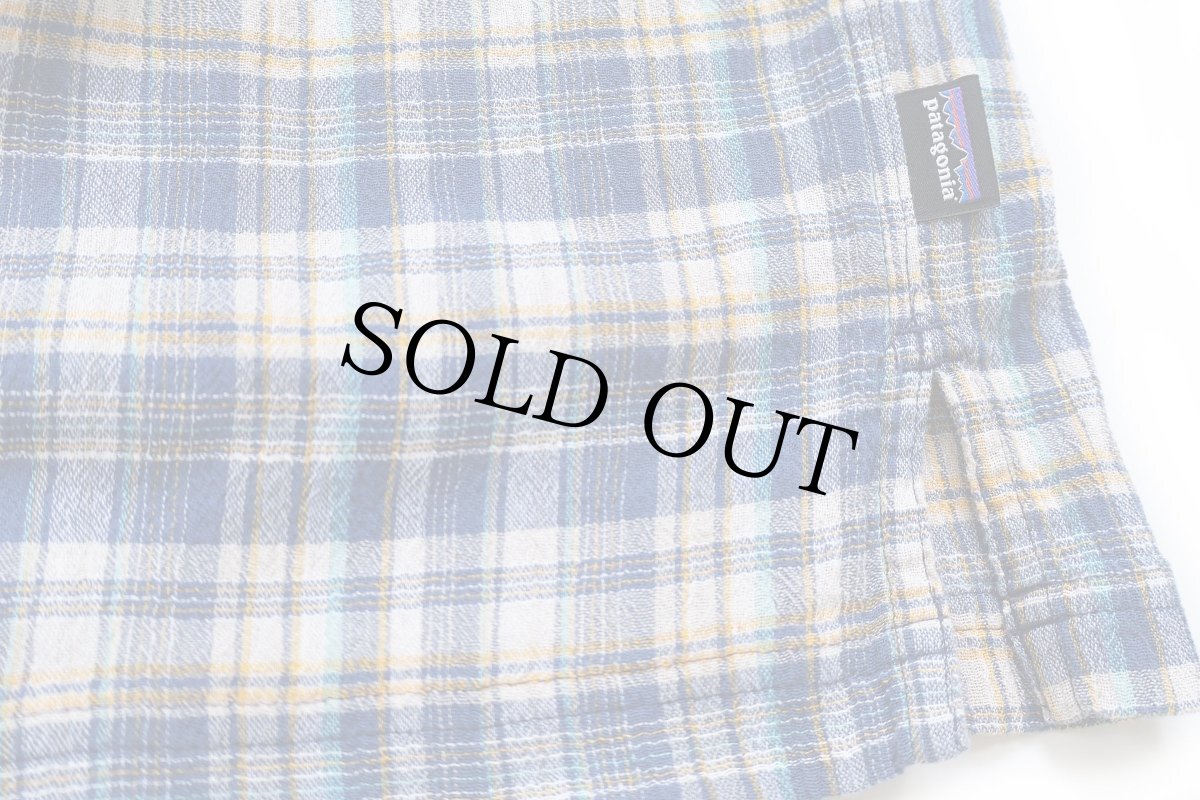 画像5: patagoniaパタゴニア A/C Shirts チェック 半袖 オーガニックコットン ガーゼシャツ FWSB M (5)