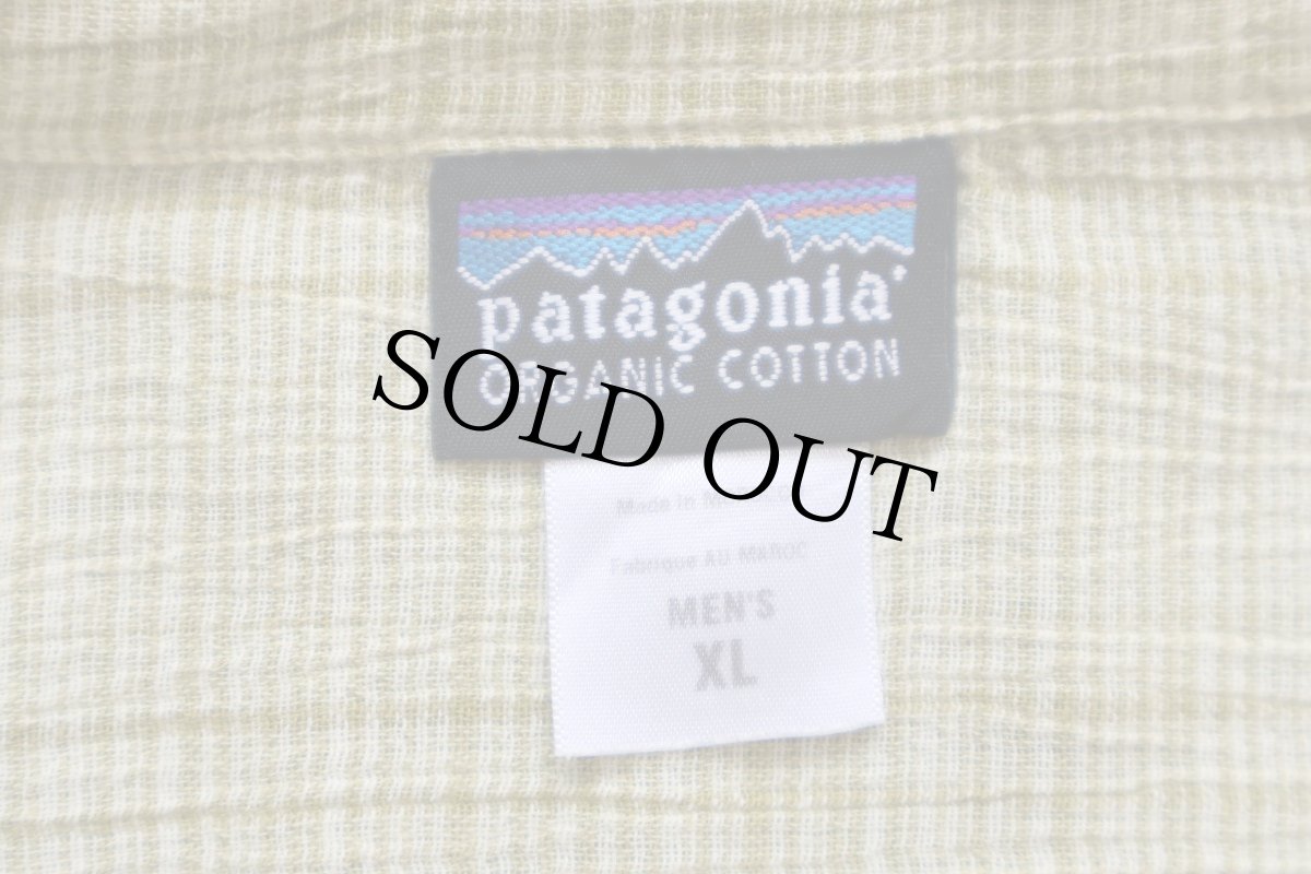 画像4: 00s patagoniaパタゴニア A/C Yarn Dye Shirt チェック 半袖 オーガニックコットン ガーゼシャツ ACF XL (4)