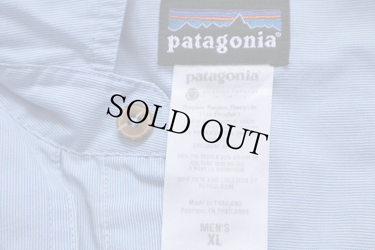 画像4: patagoniaパタゴニア Island Hopper Shirt 半袖 オーガニックコットン混 アイランドホッパーシャツ MBB 青 XL (4)