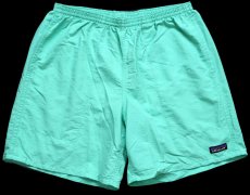画像1: patagoniaパタゴニア BAGGIES LONGS 7INCH ナイロン バギーズ ロング ショーツ ライトグリーン M★15 ショートパンツ (1)