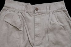 画像3: 90s patagoniaパタゴニア ツータック オーガニックコットン ショートパンツ ベージュ 12★ショーツ (3)