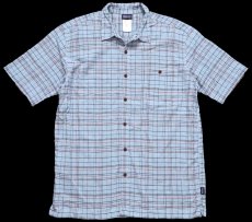 画像1: patagoniaパタゴニア A/C Shirts チェック 半袖 オーガニックコットン ガーゼシャツ FADB XL (1)