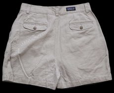 画像2: 90s patagoniaパタゴニア ツータック オーガニックコットン ショートパンツ ベージュ 12★ショーツ (2)