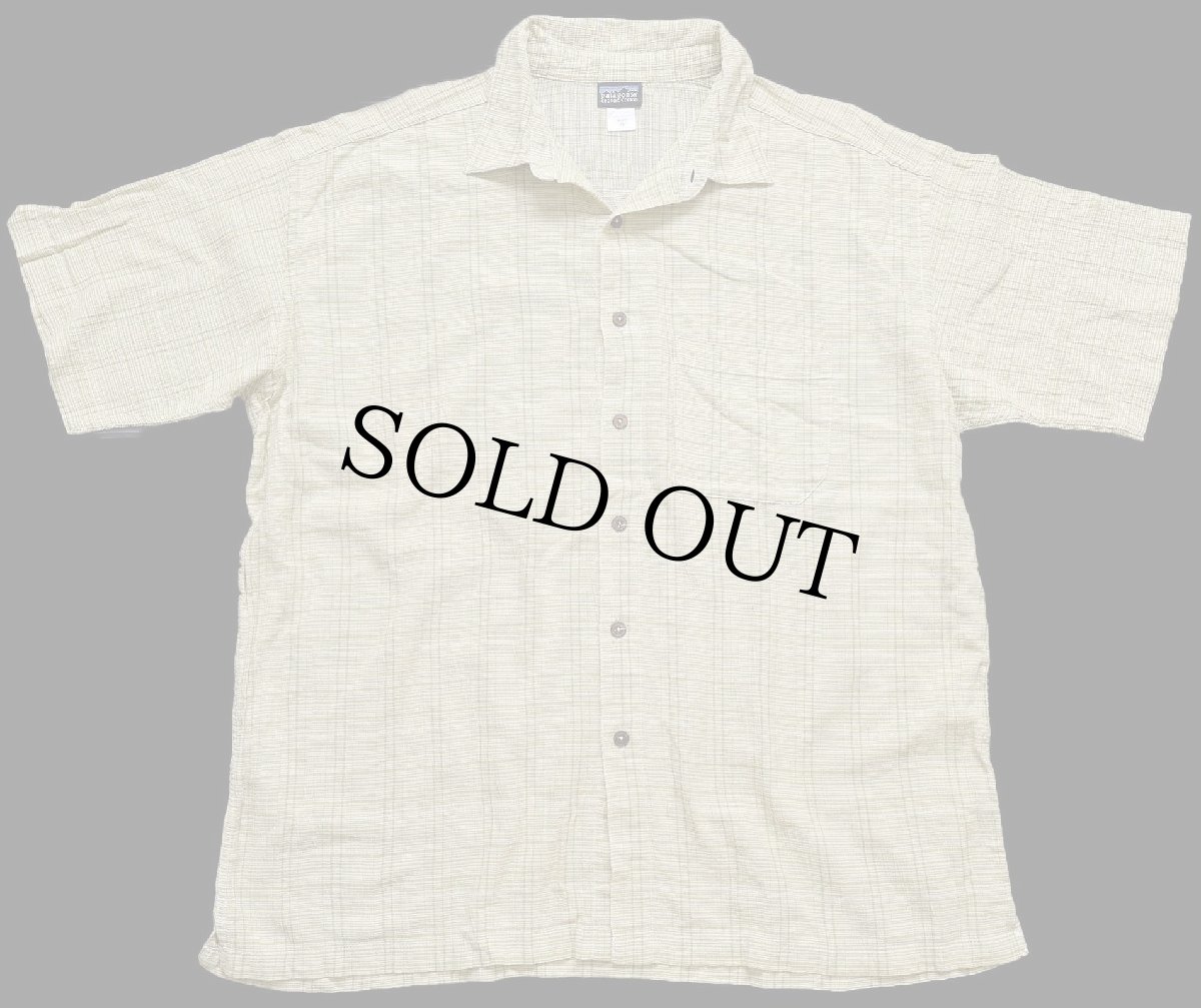 画像1: 00s patagoniaパタゴニア A/C Yarn Dye Shirt チェック 半袖 オーガニックコットン ガーゼシャツ ACF XL (1)
