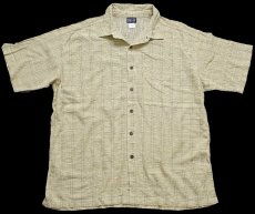 画像1: 00s patagoniaパタゴニア A/C Yarn Dye Shirt チェック 半袖 オーガニックコットン ガーゼシャツ ACF XL (1)