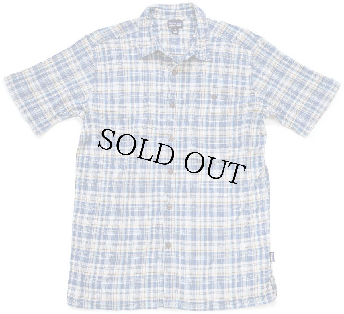 画像1: patagoniaパタゴニア A/C Shirts チェック 半袖 オーガニックコットン ガーゼシャツ FWSB M (1)