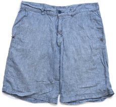 画像1: patagoniaパタゴニア Back Step Shorts ヘンプ×オーガニックコットン ショートパンツ シャンブレー ブルー W32★C ショーツ (1)