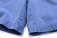画像6: 90s メキシコ製 ポロ ラルフローレン TYLER SHORT ツータック コットン チノ ショートパンツ ライトブルー W36★160 ショーツ (6)