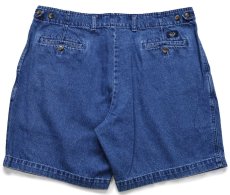 画像2: 00s DOCKERSドッカーズ ツータック デニム ショートパンツ W38★Levi'sリーバイス ショーツ (2)