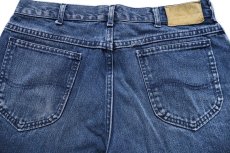 画像4: 90s USA製 Leeリー カラーデニム ショートパンツ 紺 W34★ショーツ (4)