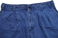画像3: 00s DOCKERSドッカーズ ツータック デニム ショートパンツ W38★Levi'sリーバイス ショーツ (3)
