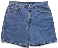 画像1: 00s メキシコ製 Levi'sリーバイス 550 デニム ショートパンツ W34★ショーツ (1)