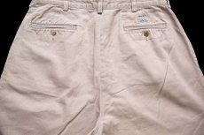 画像4: 90s ポロ ラルフローレン TYLER SHORT ツータック コットン チノ ショートパンツ ベージュ W34★157 ショーツ (4)