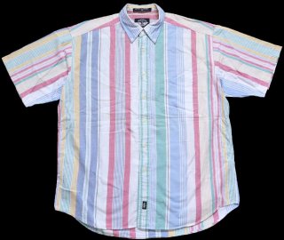 NAT NAST クレイジーパターン シルク ボウリングシャツ M - Sixpacjoe