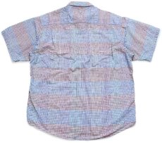 画像2: 90s 417 VAN HEUSEN チェック ボタンダウン 半袖 コットンシャツ XL (2)