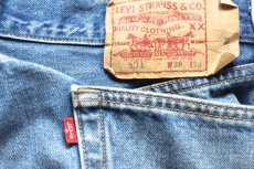 画像5: Levi'sリーバイス 501 ダメージ&汚れ デニムパンツ ヒゲ W38★SDP4536 (5)