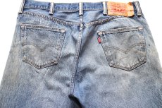 画像6: Levi'sリーバイス 501 ダメージ&汚れ デニムパンツ ヒゲ W38★SDP4537 (6)