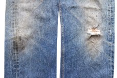 画像6: Levi'sリーバイス 501 ダメージ&汚れ デニムパンツ ヒゲ W38★SDP4531 (6)